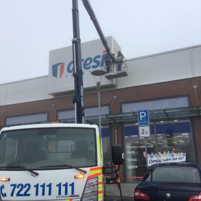 montáž světelná reklama LED Plzeň